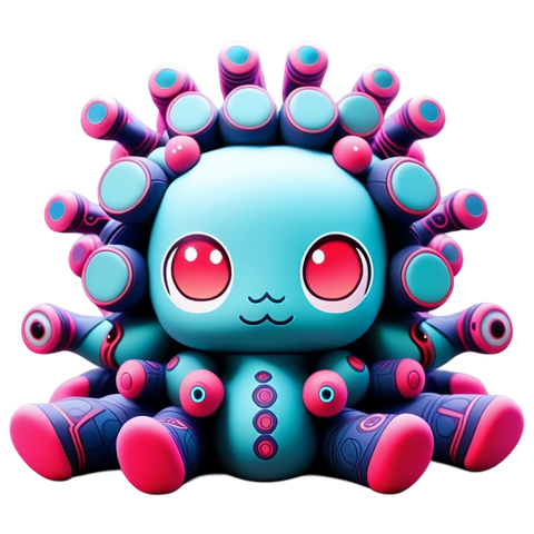 A cute hydra plushie