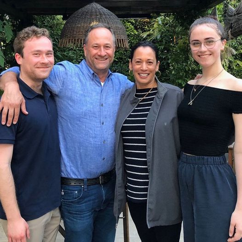 Kamala is a StepMom to Doug Emhoff's children, Cole, 29, and Ella, 25, who call Harris "Momala".