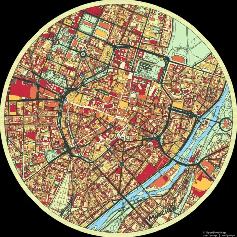 Prettymap of Munchen