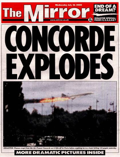 #TheMirror: 26th July 2000 

"End Of A Dream?"