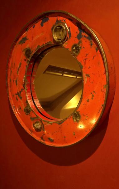 A repurposed oil-barrel/drum.