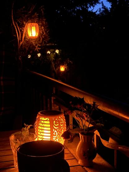 Laternen am Balkon