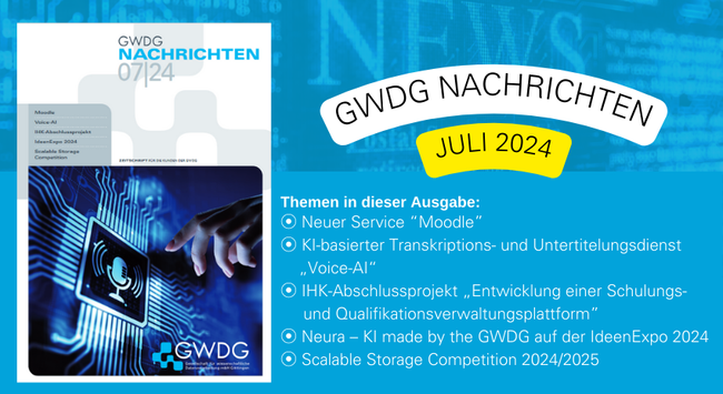 GWDG Nachrichten Juli 2024