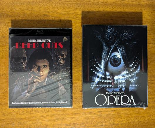 Dario Argento's DEEP CUTS and OPERA blurays