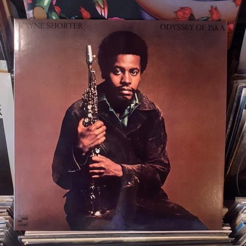 Album cover features a photograph of WS, seated.  He's holding a soprano saxophone upright, which is resting on his lap.