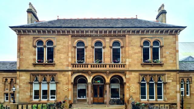 A Byzantine style Victorian bathing club building.