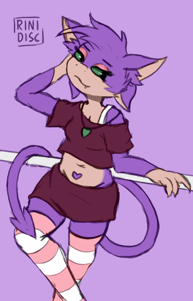 Purple imp lady