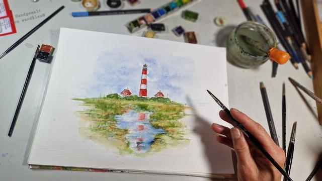 Work in progress des Bildes
