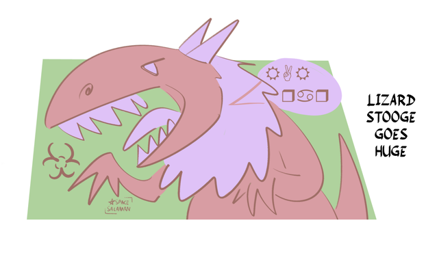 kaiju lizard trex huge roar