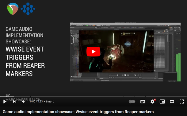 Reaper to Wwise Events