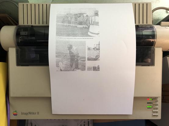 Printout of a scan that this printer scanned yesterday