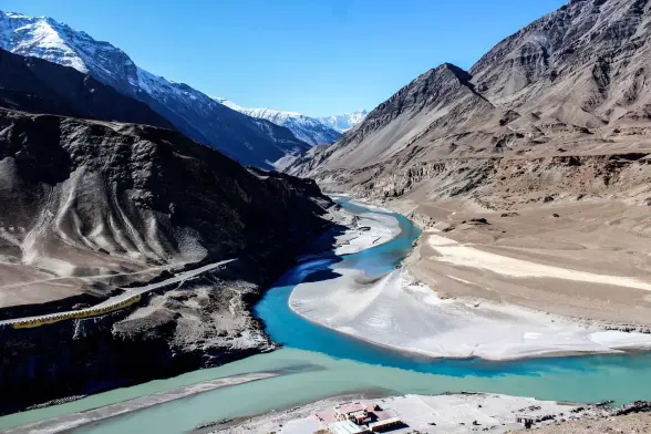 aerial photo - oblique - Ravi River portion
