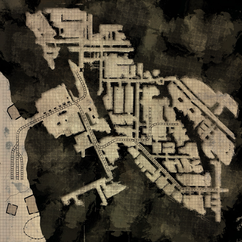 Monochrome mine map