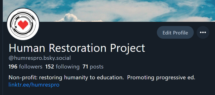 The HRP account on Bsky.