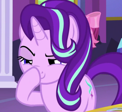 Starlight Glimmer self-boop screenshot