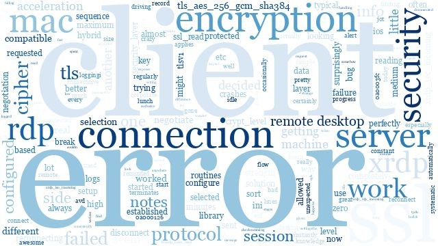 Notes on Mac Remote Desktop Connection Encryption Errors