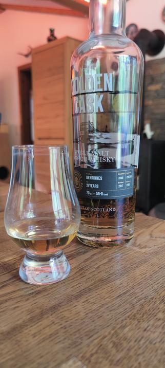 Flasche  Benrinnes 21 Jahre, abgefüllt 2017, 55,8%. 🥰😋🥰