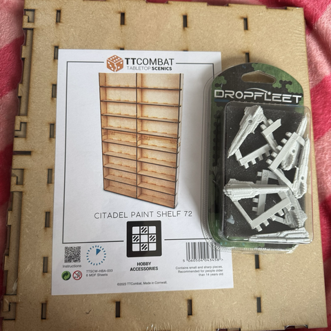 Lysander Stealth Lighters and a Citadel Paint Shelf from TT Combat