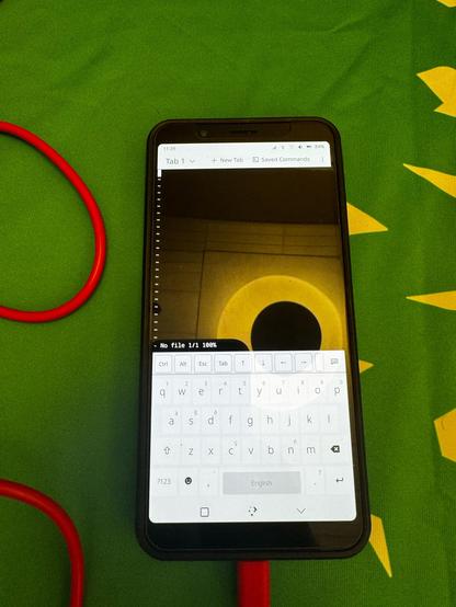 vi on konsole on plasma mobile on oneplus 6