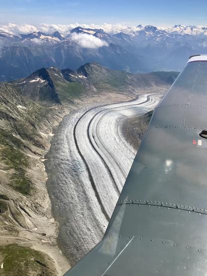 Blick auf den Aletschgletscher