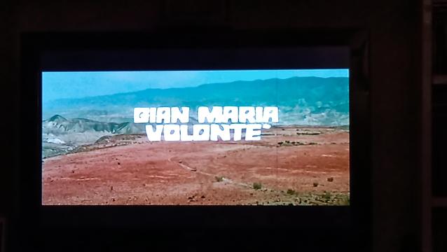 Il nome "Gian Maria Volonté" nei titoli iniziali del capolavoro di Sergio Leone PER QUALCHE DOLLARO IN PIÙ