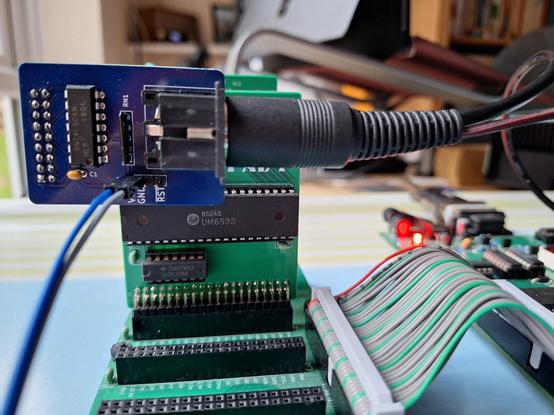 Closeup of the IEC serial i/f gadget for the PAL-1 computer.