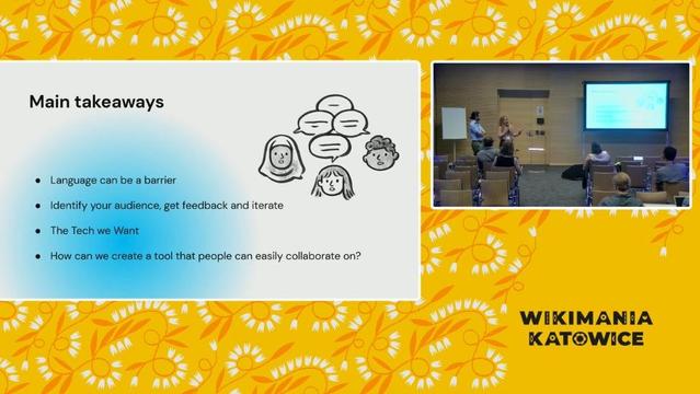Screenshot of Main takeaways from a presentation