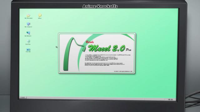 A computer screen showing software Bdobe Mxcel 2.0 Pro.