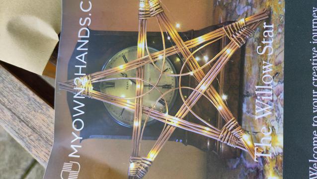 Leaflet for the project, make your own willow star (with fairy lights!)