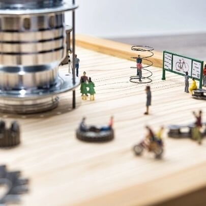 Art Installation / Light Installation "Verkehrswende" - Unique Piece Made from Bicycle Parts!
Kunstinstallation / Lichtinstallation "Verkehrswende" - Unikat aus Fahrradteilen!
detail view