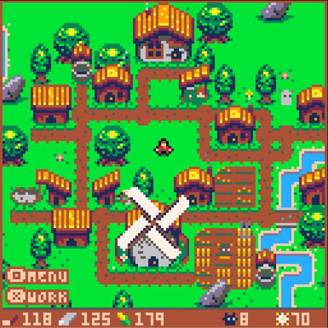 A screen shot of the game "Villager" (link in bio!)