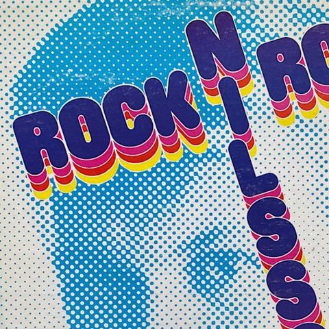 Detail from the cover for Pickwick’s 1977 release of Nilsson’s Rock n Roll album.
