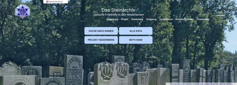 Webseite Stenenarchief.nl