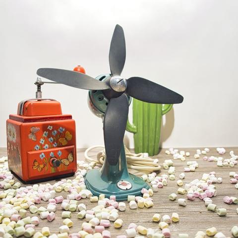 Progress table fan - decorative view with additinal items