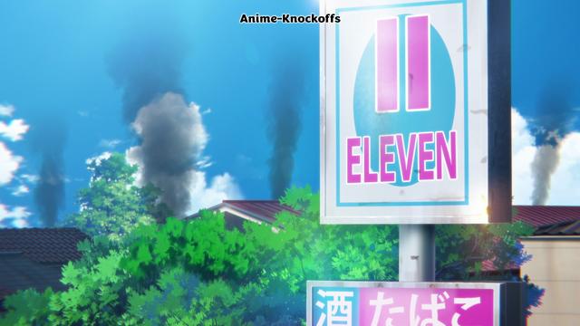 A signboard saying 11 ELEVEN