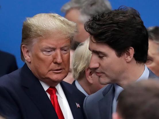 Donald Trump and Justin Trudeau