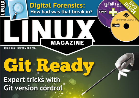Linux Magazine ISSUE 286 - SEPTEMBER 2024 | Git Ready: Expert tricks with Git version control | DVD INSIDE: Tails 6.4 and openSUSE Leap 15.6 | Digital Forensics: How bad was that break it?