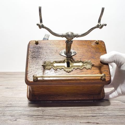 Tablet Dock Made from a 100-Year-Old OB Telephone - top view