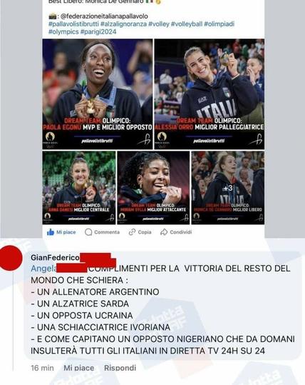 commento analfabeta totale