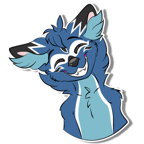 Grin Sticker