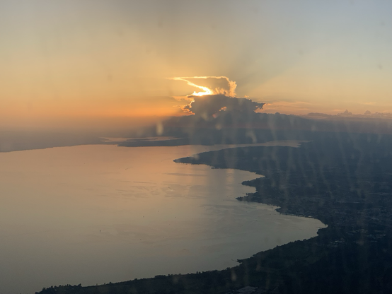 Sun hiding behind clouds