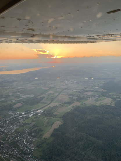 Colourful sun and cloud scene