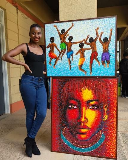 📸 the artist and the art 

by @little_aweko 🎨