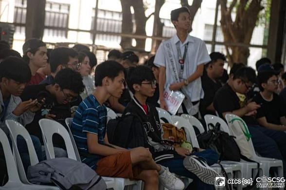 A photo of myself holding a placard that reads “BCS11”, pertaining to the block section of BS Computer Science, first year, section one, whose students should sit in the first two rows of the left side of the audience.

#####

The source Facebook post’s caption reads as follows:

✋: 𝗢𝗼𝗽𝘀, 𝘁𝗲𝗸𝗮! 𝗦𝗶𝗻𝗼 𝗯𝗮 𝗮𝗻𝗴 𝗺𝗴𝗮 𝗽𝗮𝗽𝗮𝗿𝗮𝘁𝗶𝗻𝗴?

it’s the 𝘾𝙊𝙎𝘾 𝙖𝙣𝙙 𝘾𝙄𝘾𝙎 𝙛𝙧𝙤𝙨𝙝𝙞𝙚𝙨! If you decided to enjoy the moment and forgot to take🤳 pictures during 𝗣𝗔𝗡𝗜𝗠𝗢𝗟𝗔: 𝗧𝗵𝗲 𝗗𝗟𝗦𝗨-𝗗 𝗙𝗿𝗲𝘀𝗵𝗺𝗮𝗻 𝗢𝗿𝗶𝗲𝗻𝘁𝗮𝘁𝗶𝗼𝗻 (𝘿𝙖𝙮 𝟱), worry not because we’ve got you covered. from the 𝗰𝗼𝗹𝗹𝗲𝗴𝗲 𝗼𝗿𝗶𝗲𝗻𝘁𝗮𝘁𝗶𝗼𝗻 at 𝗕𝗮𝘀𝗶𝗰 𝗘𝗱𝘂𝗰𝗮𝘁𝗶𝗼𝗻 𝗖𝗼𝘂𝗿𝘁 (𝙎𝙃𝙎 𝘾𝙤𝙪𝙧𝙩) last 𝗔𝘂𝗴𝘂𝘀𝘁 𝟭𝟲. We made sure to capture all your 📸 special moments

Relive the energy, the fun, and the camaraderie through these photos. Enjoy these memories and get ready to make many more as you start this exciting 🆕 chapter! 

#COSCSG2425
#CICSSG2425