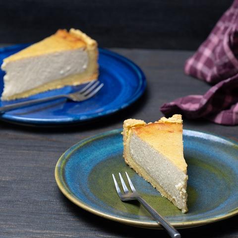 Zwei Stück Käsekuchen