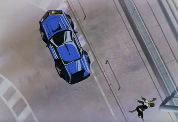 Top down view of Misatos blue A310