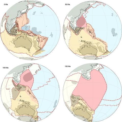 maps - paleogeography over time
