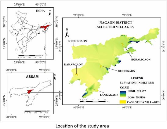 maps - location of the study area