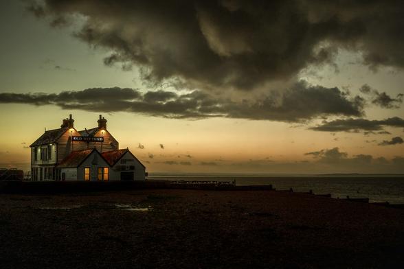 Whitstable seaside, Kent.
