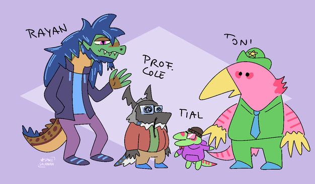 not-a-croc cast as smiling friends
